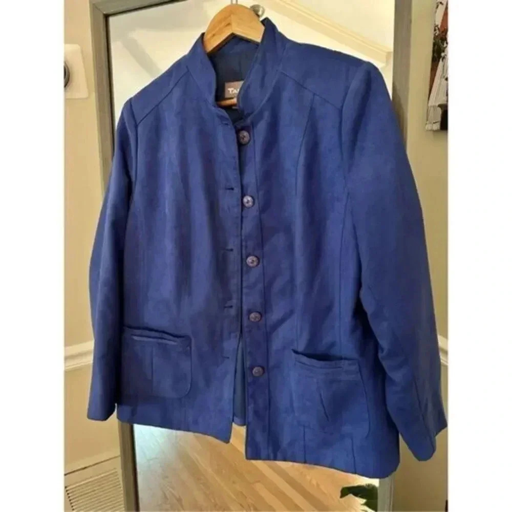 TanJay Women Jacket Suede Button up Size 12‎